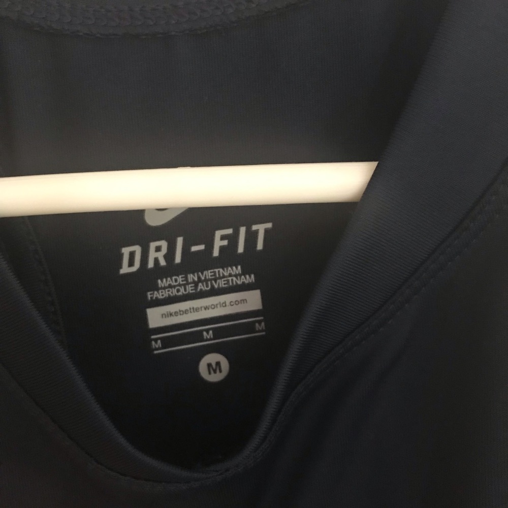 Nike Dri-Fit Navy/White Racerback Tank - Picture 2 of 4